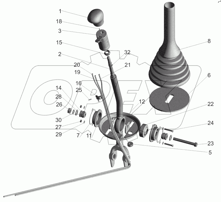  Рычаг 64301-1703410-060