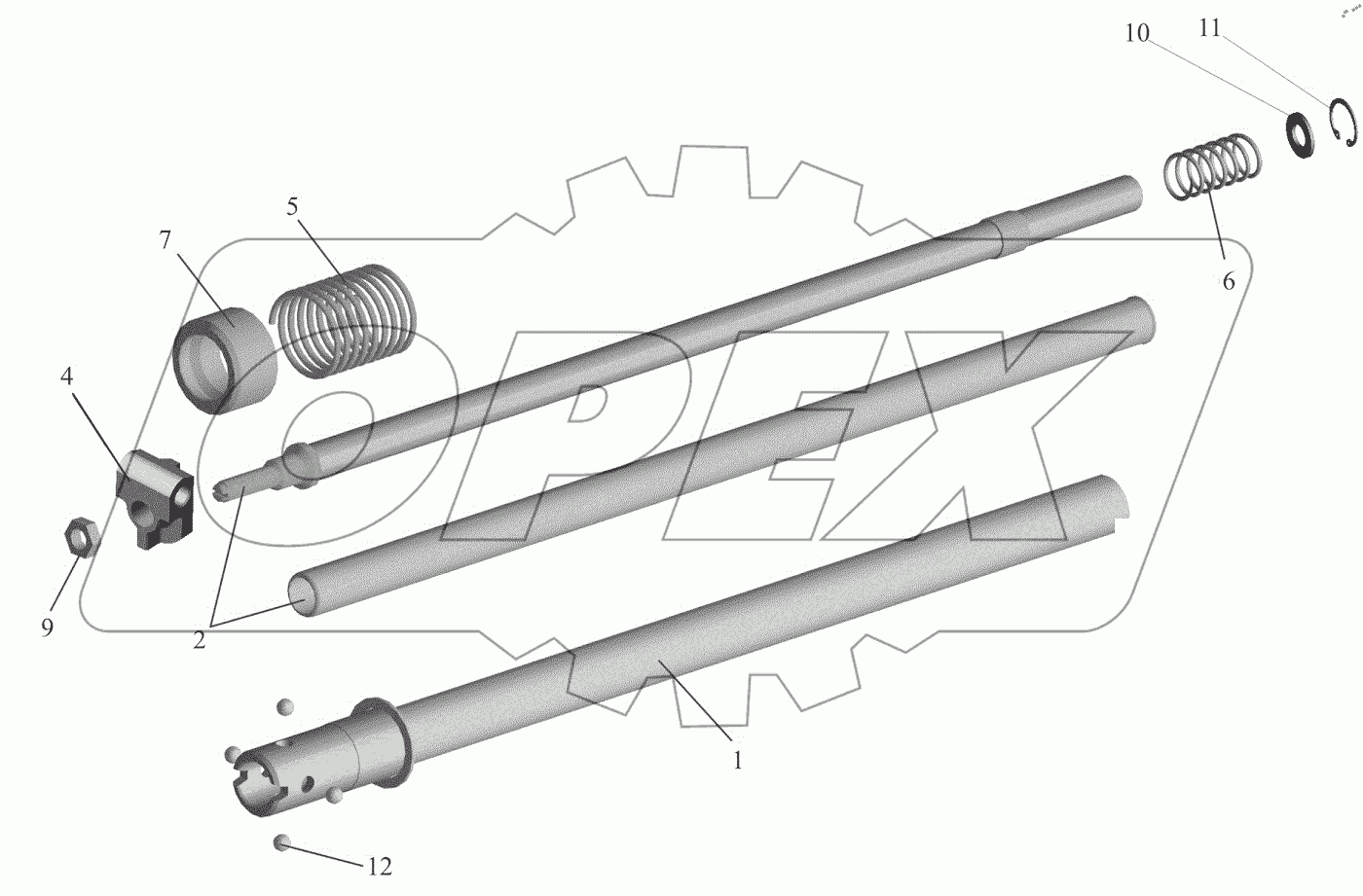  Механизм промежуточный 551639-1703325-001