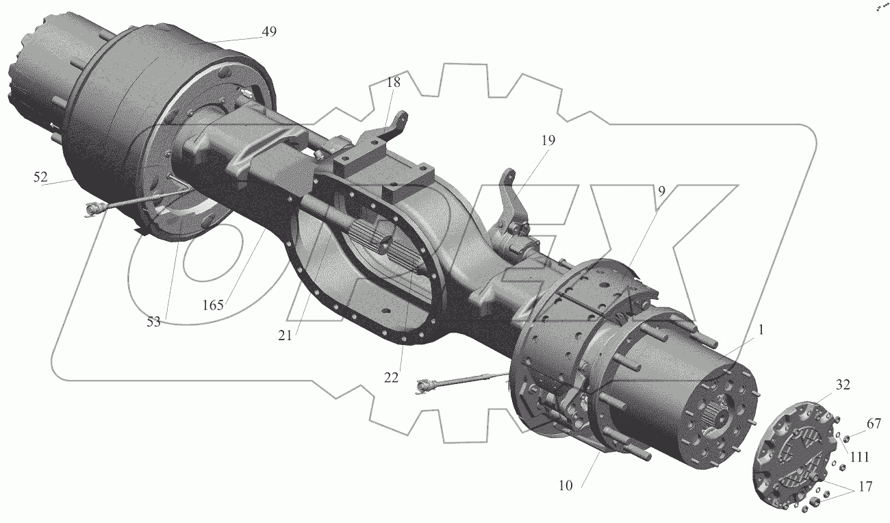  Мост задний