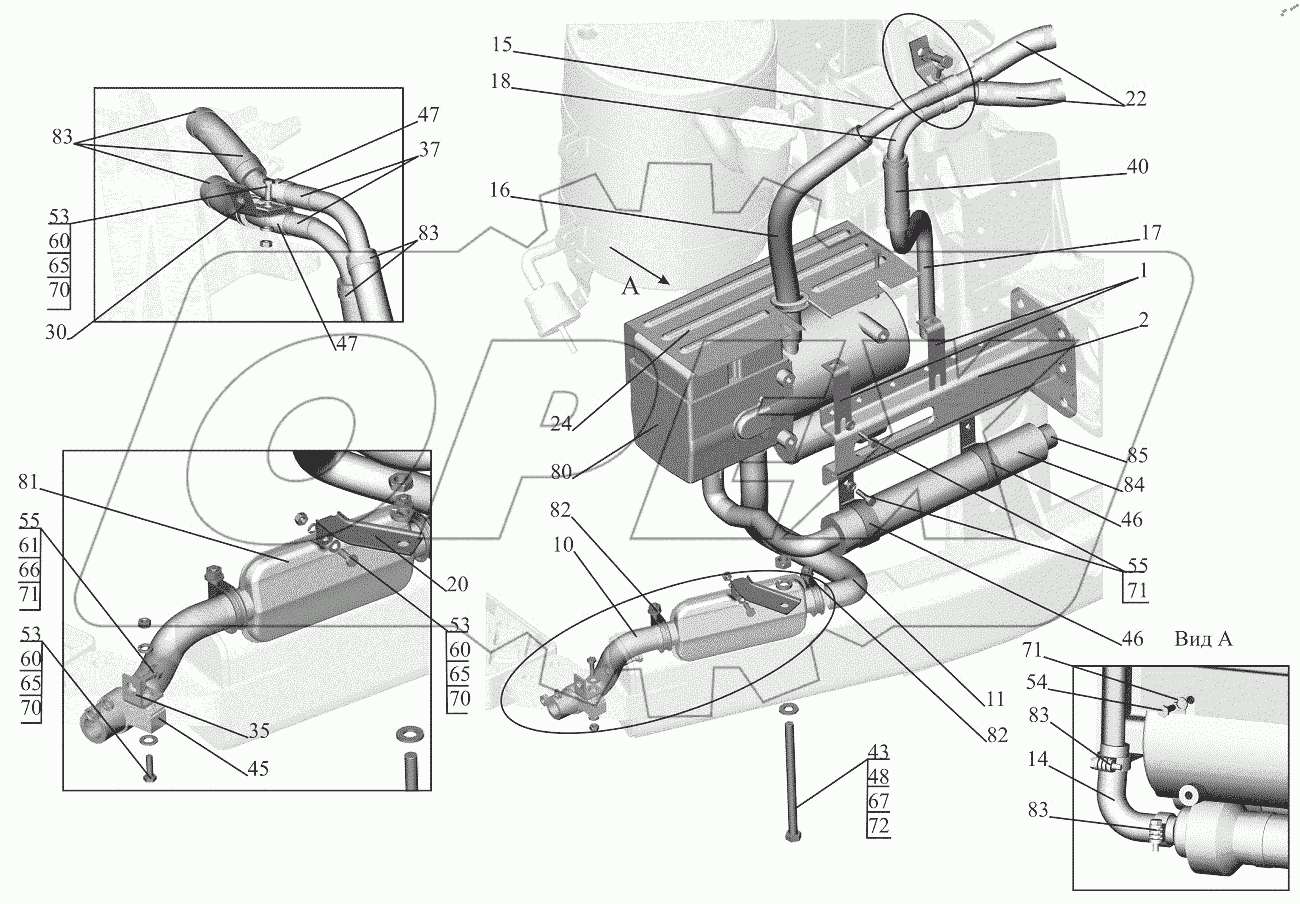  Установка подогревателя 544019-1015001