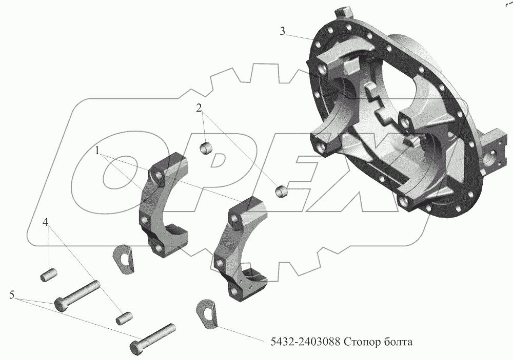  Картер редуктора 5440-2402015-010