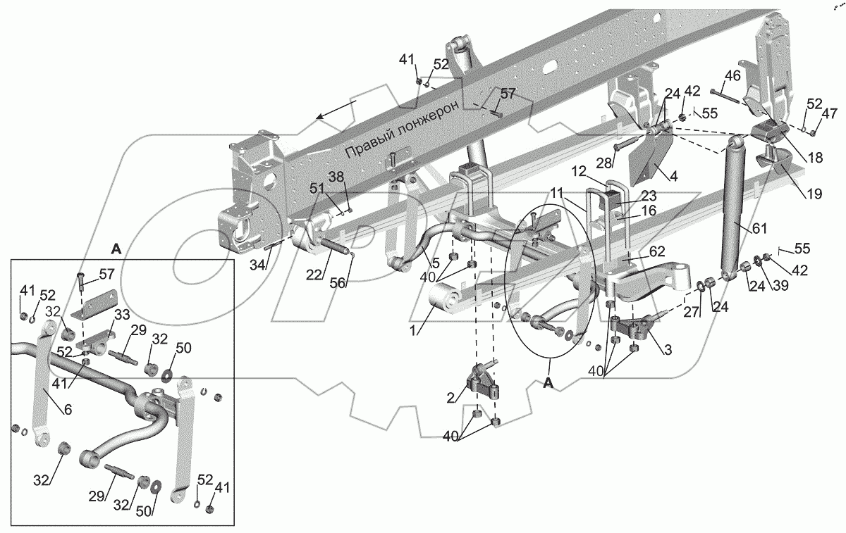  Установка подвески передней 5440-2900001-030