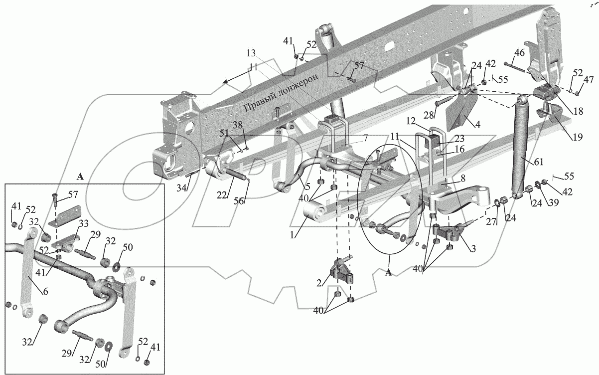  Установка подвески передней 544018-2900001-030