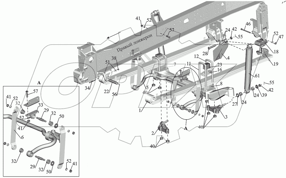  Установка подвески передней 544018-2900001-031