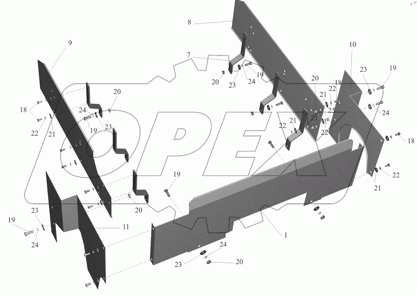  Установка шумоизоляционных экранов 544019-1061003-006