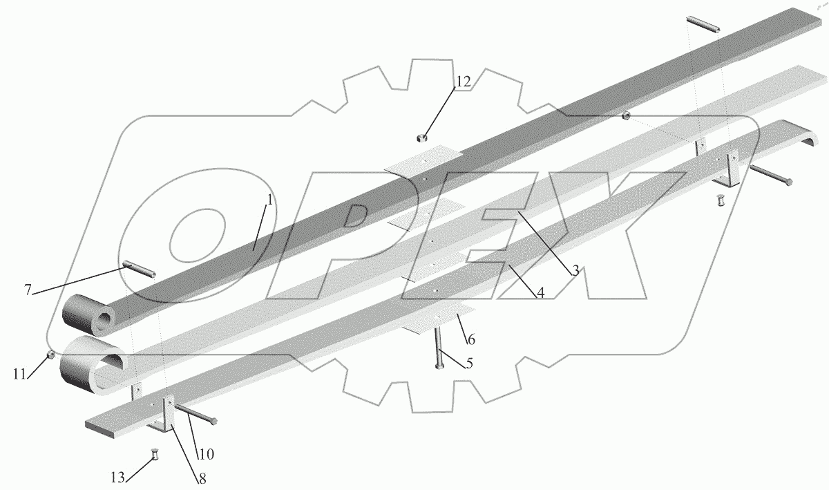  Рессора передняя 6430-2902012-10