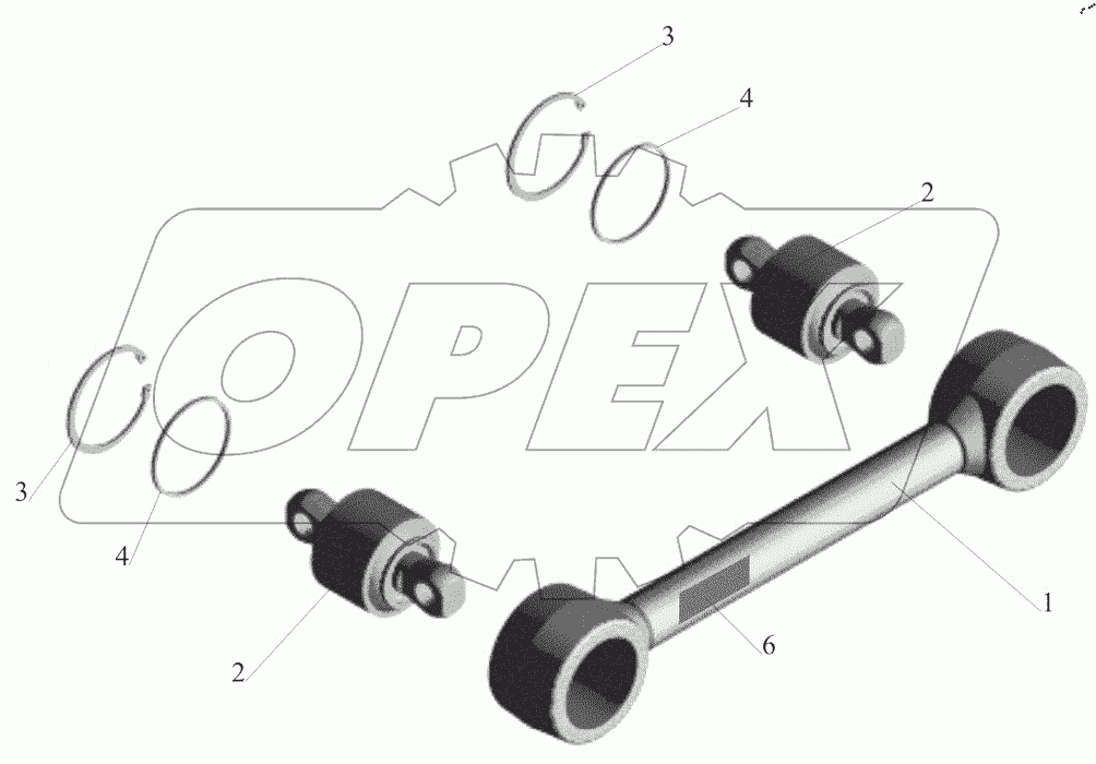  Штанга реактивная 6430-2919014