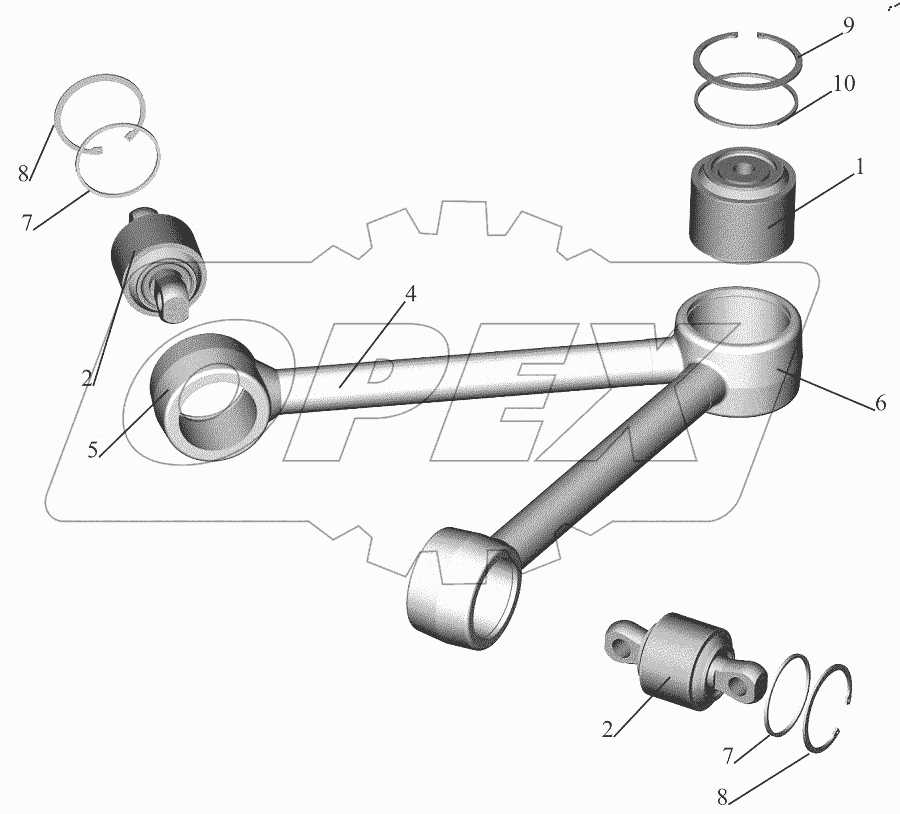  Штанга реактивная 6430-2919015