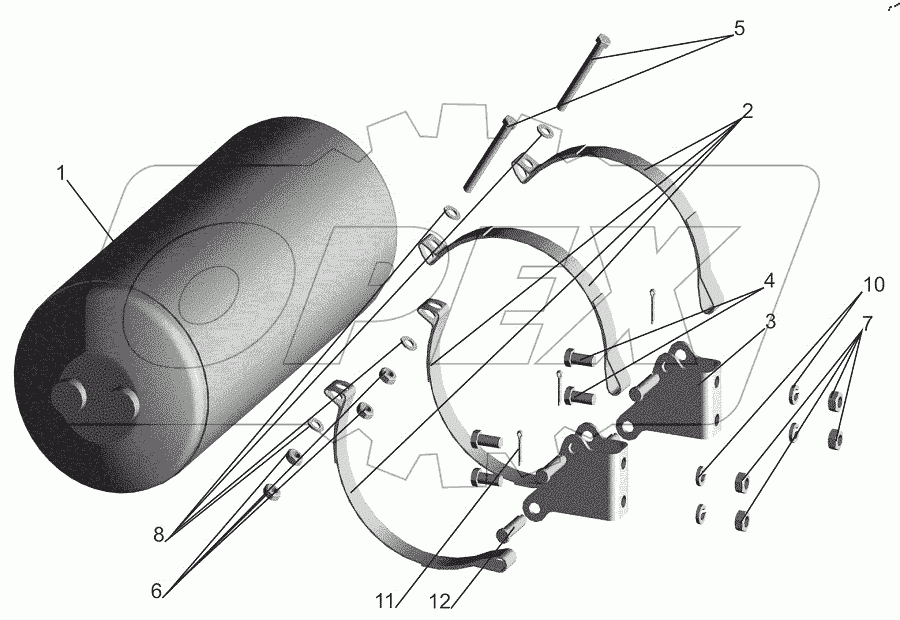  Установка ресивера 5440-2926004