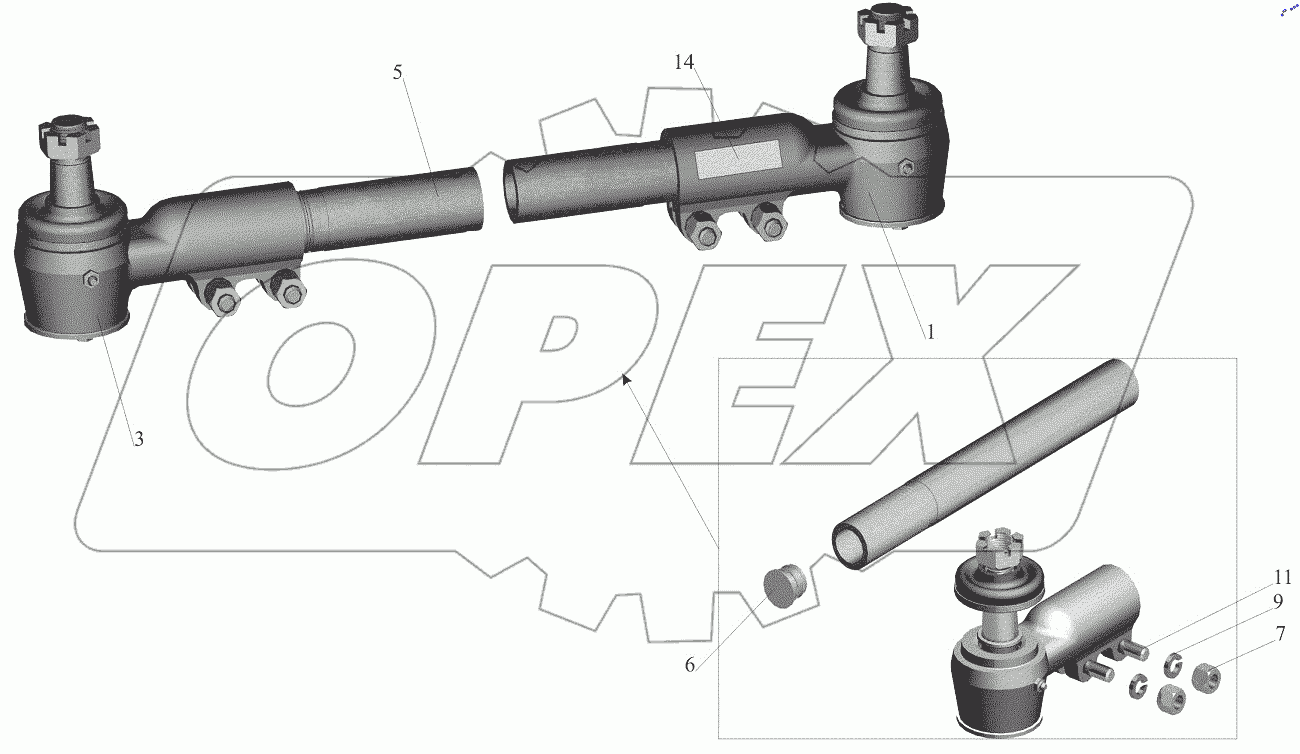  Тяга поперечная 64221-3003052