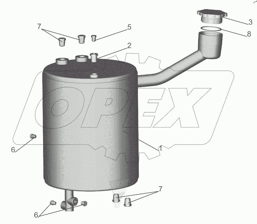  Бачок топливный 544004-1015910