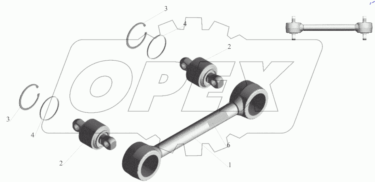  Штанга реактивная 64221-2919015