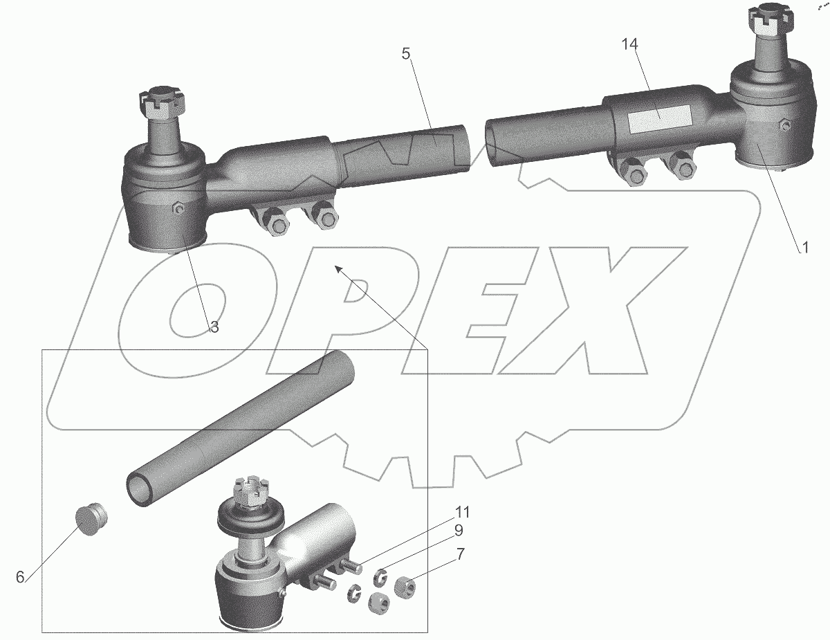  Тяга поперечная 64221-3003052