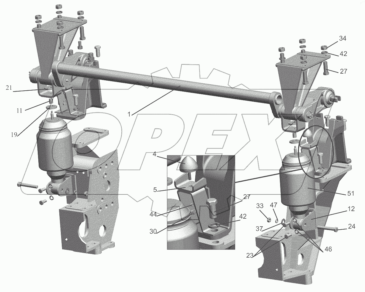  Переднее подрессоривание