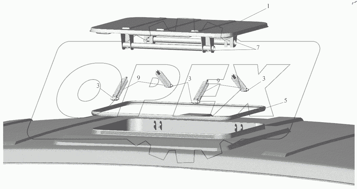  Установка люка 6501-5700010