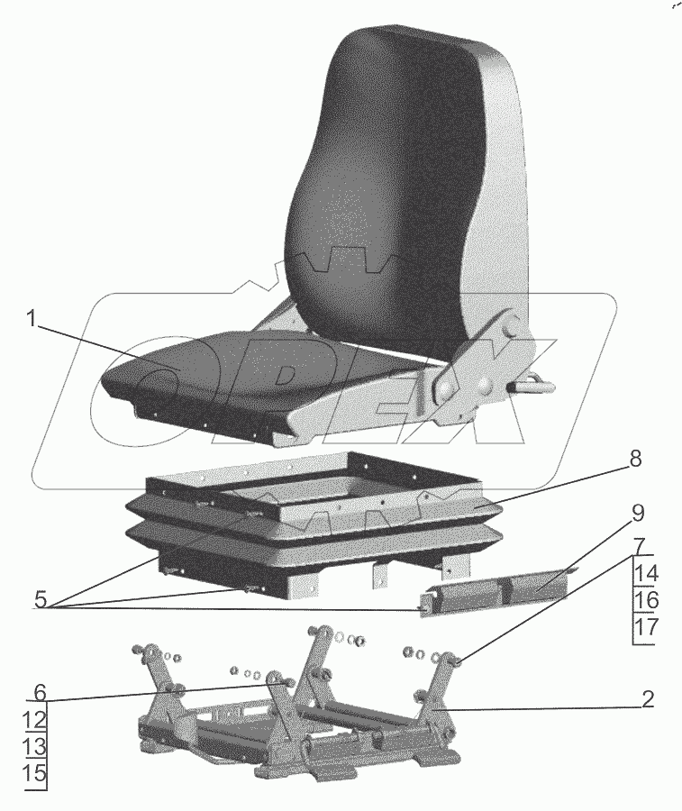  Сиденье водителя 6430-6800010