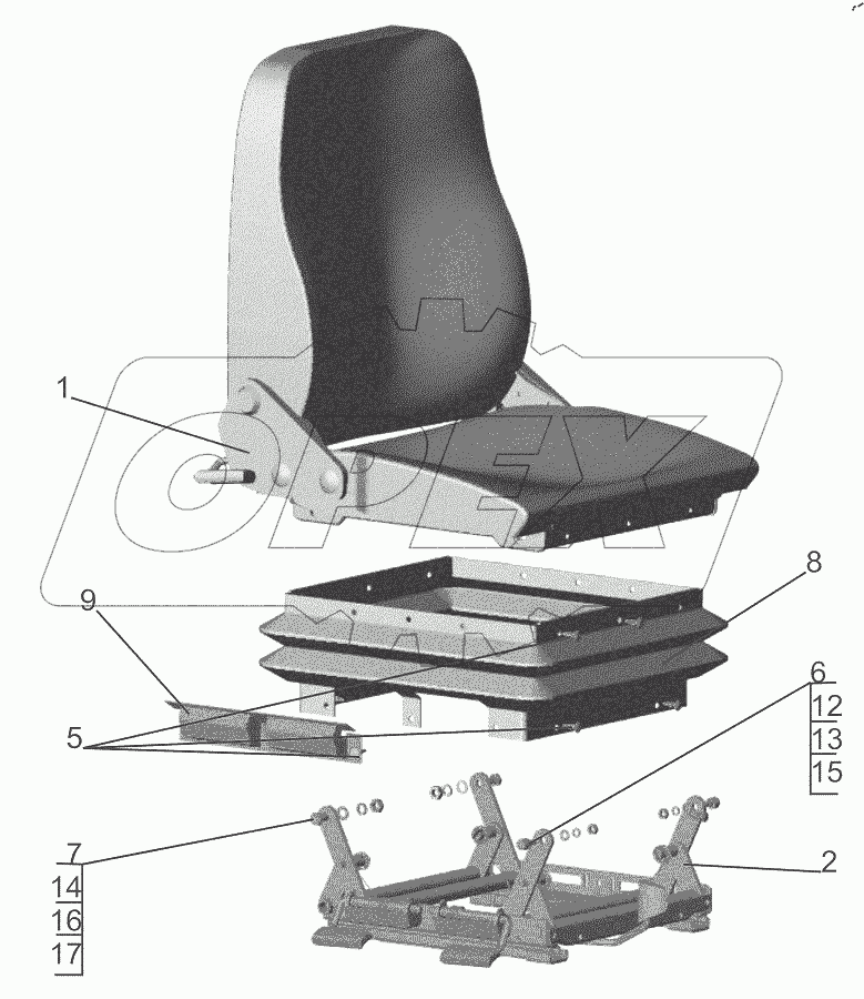  Сиденье переднее 6430-6810010