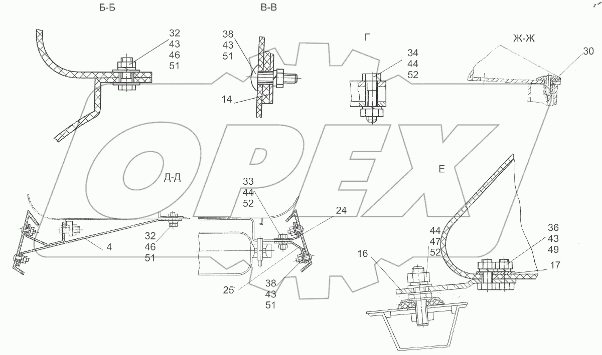  Установка обтекателя 6312-8000014