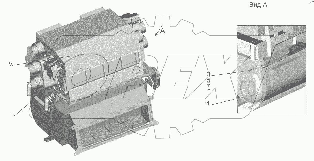  Отопитель 631019-8101010