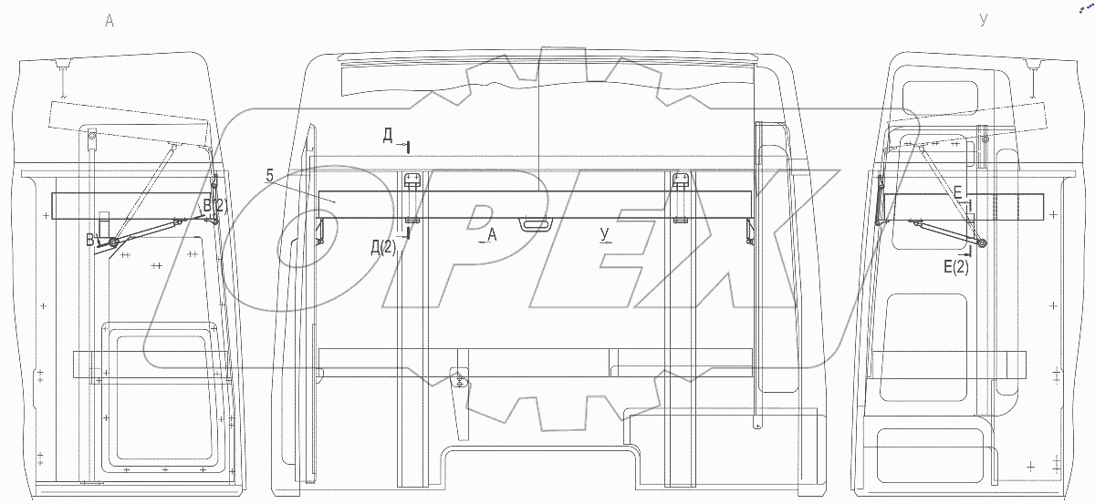  Установка спального места верхнего