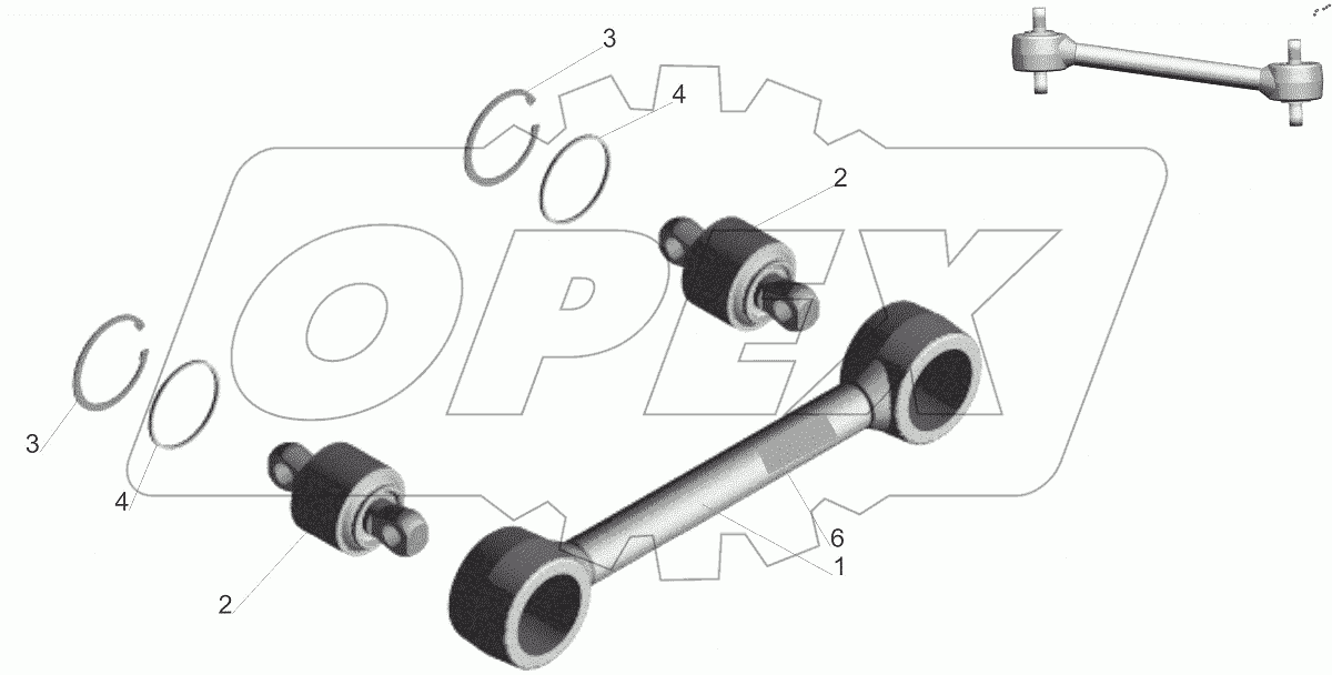  Штанга реактивная 64221-2919014