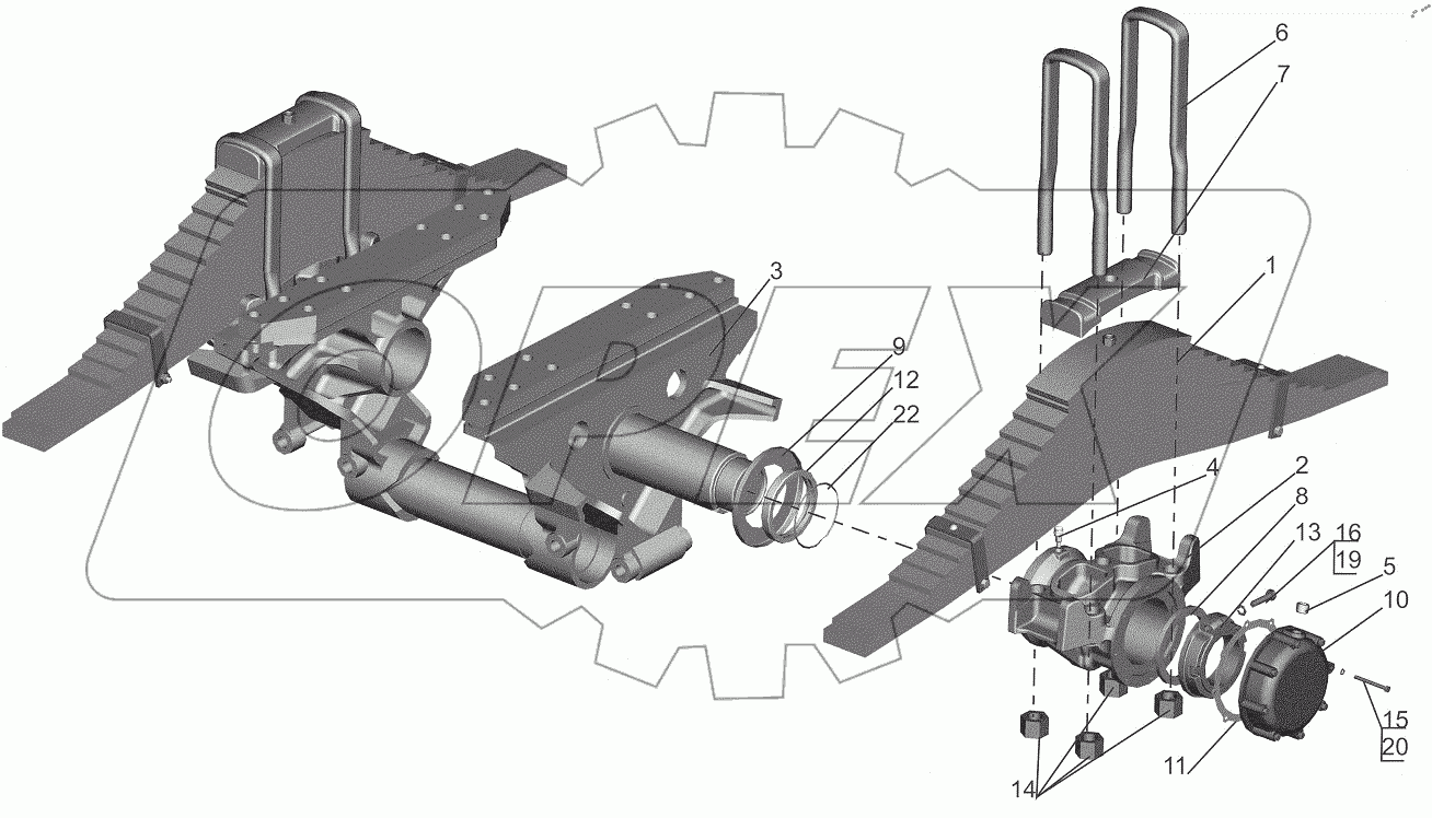  Подвеска балансирная 650119-2900012