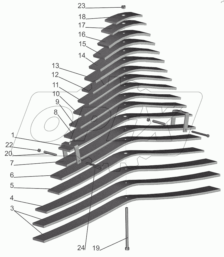  Рессора задняя 5516-2912012