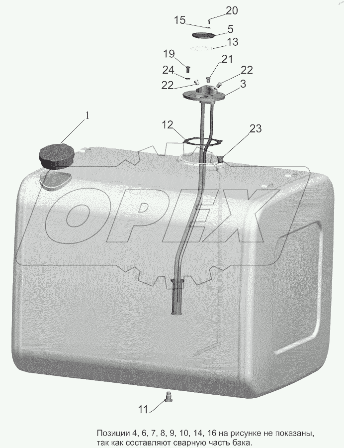  Бак топливный 6501В5-1101010