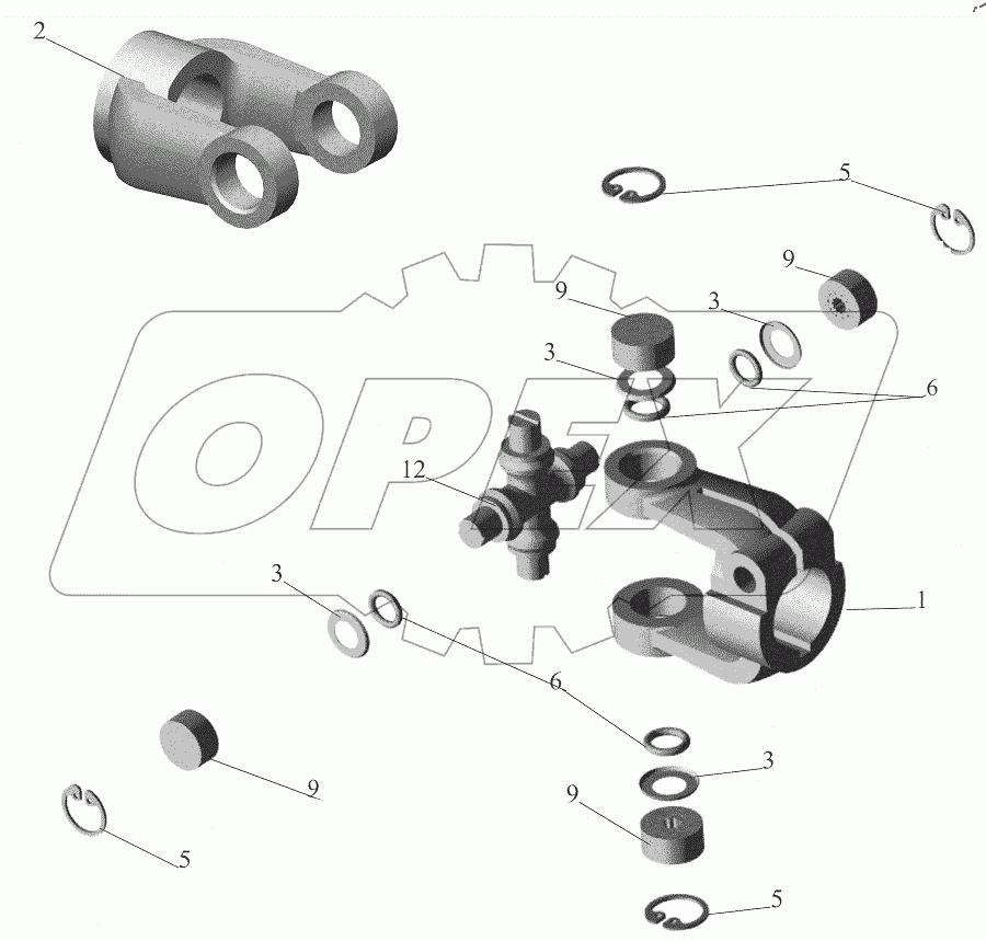  Шарнир карданный 6430-3444054-001