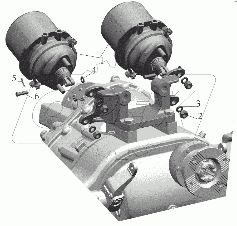  Крепление тормозных камер 643008-3519003