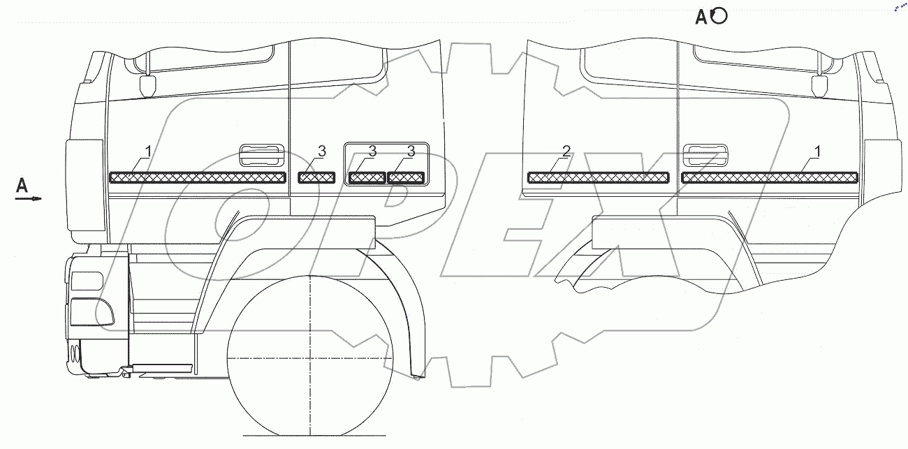  Установка светоотражающей маркировки 6430-8200002