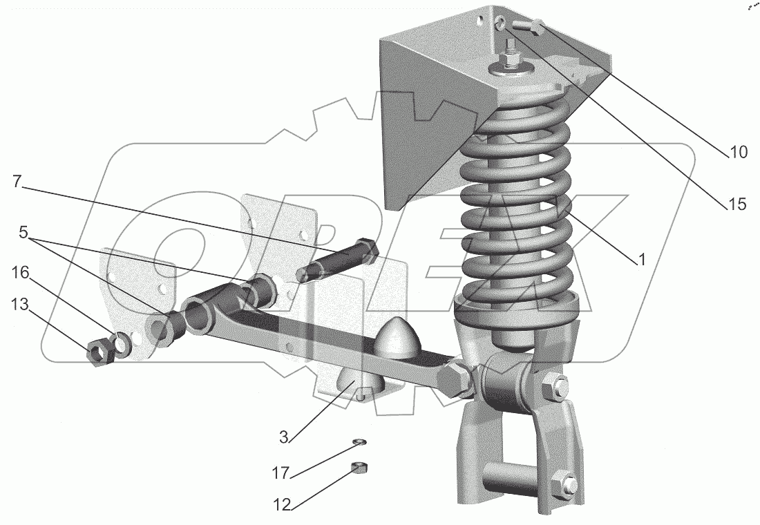  Заднее подрессоривание 6501-5001800-010