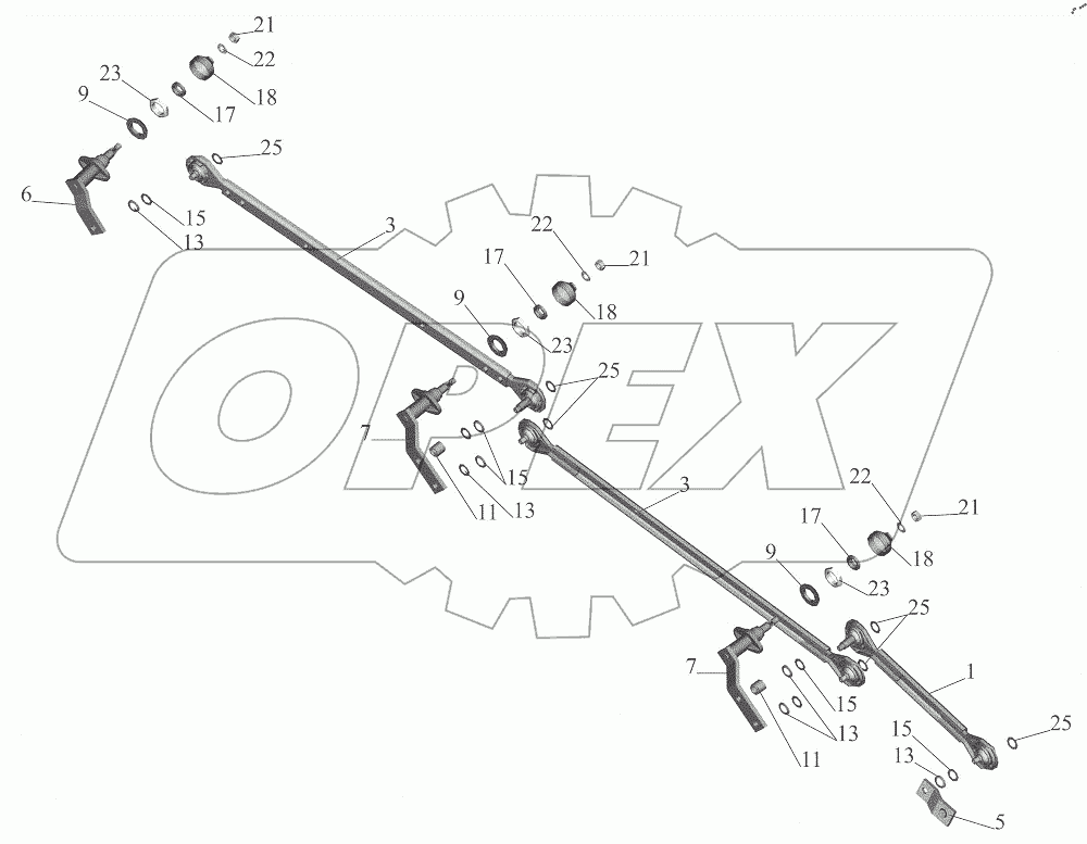  Привод стеклоочистителя 6430-5205500-010