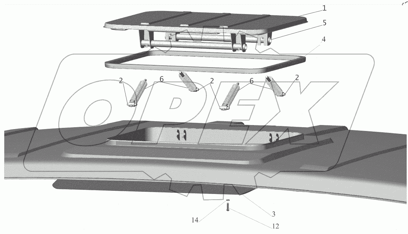  Установка люка 6430-5700010-020