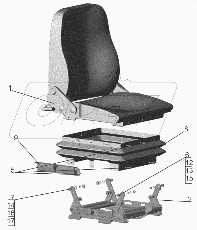  Сиденье переднее 6430-6810010
