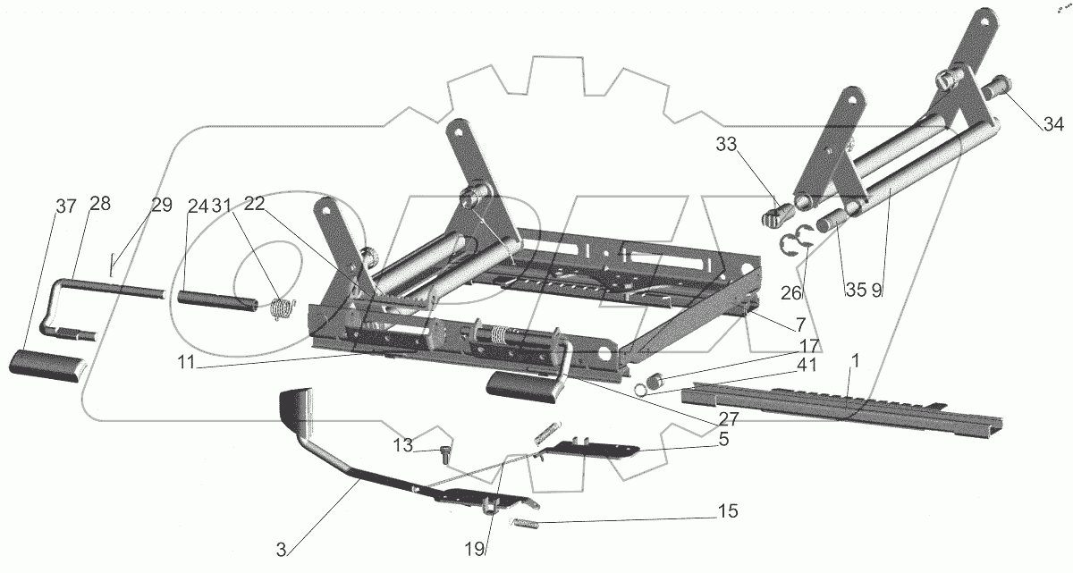  Механизм регулирования высоты 6430-6804100-010