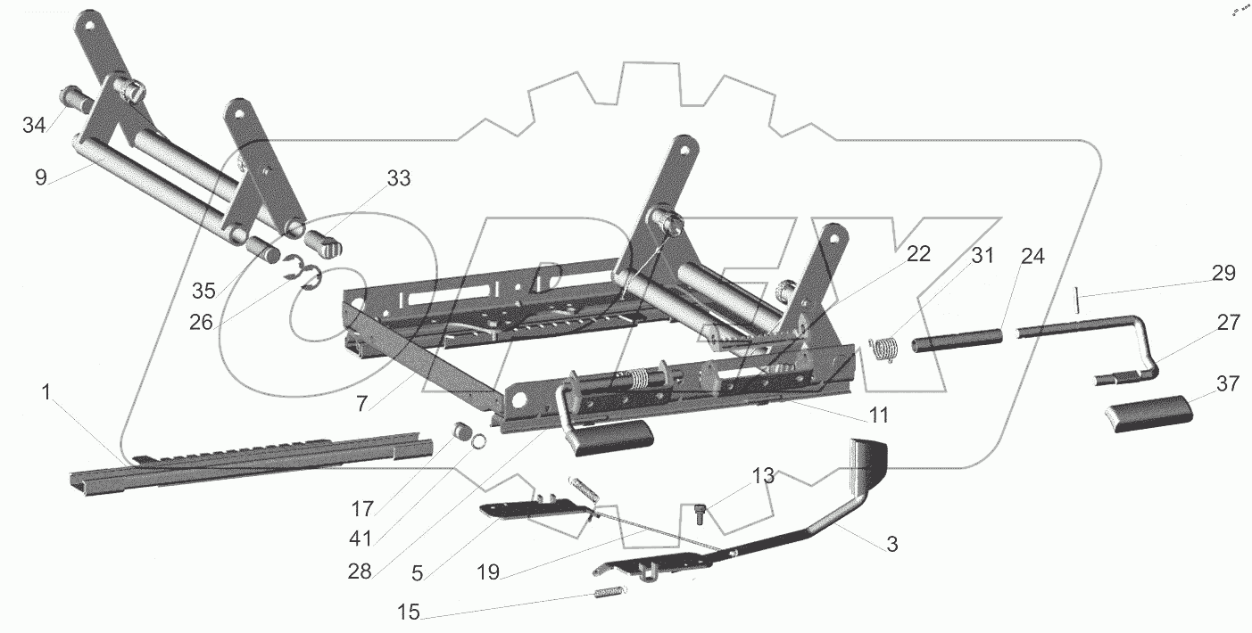  Механизм регулирования высоты 6430-6804101-010