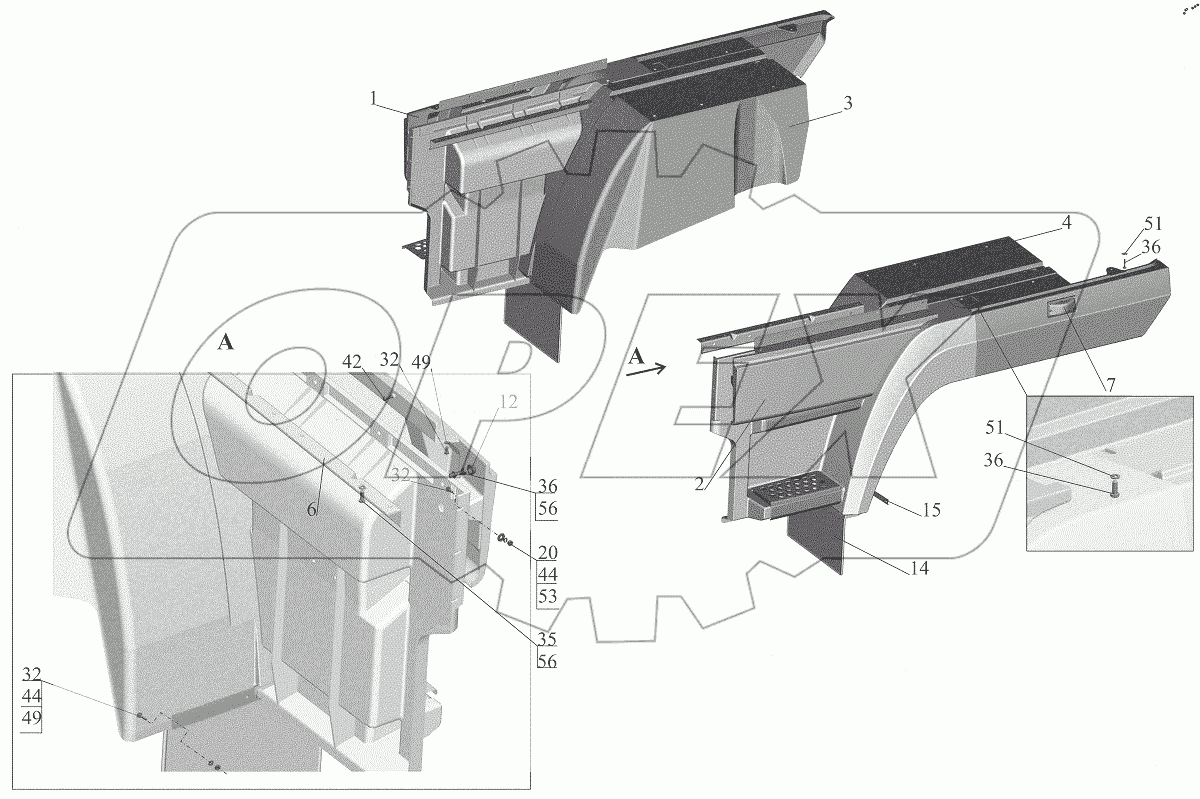  Установка оперения 6431-8400020-000