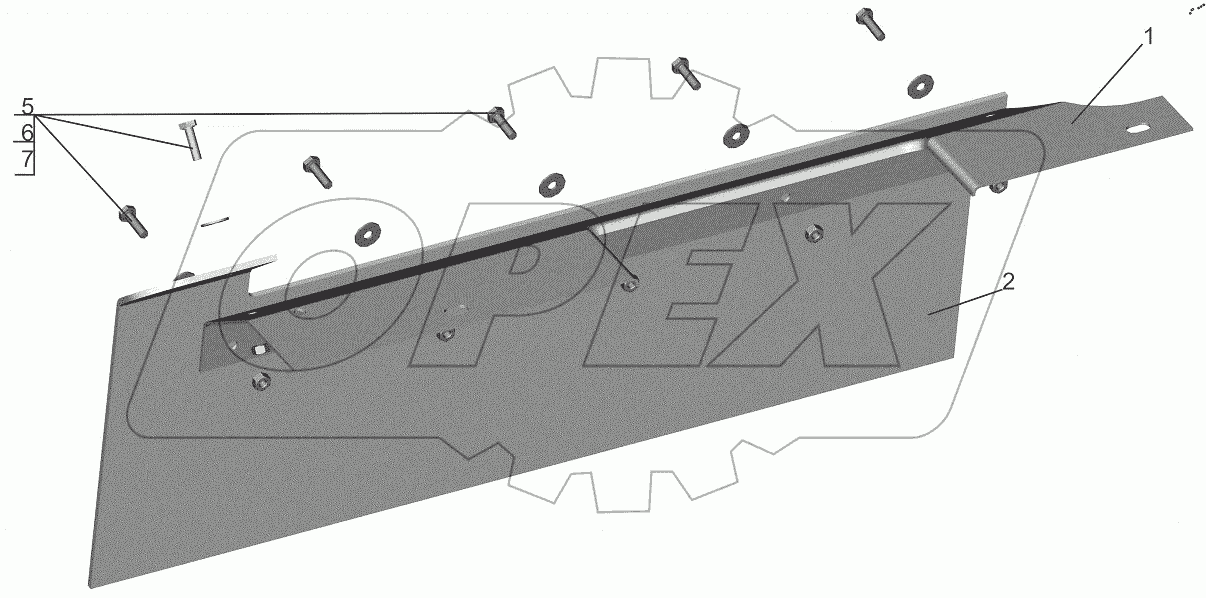  Уплотнитель с пластиной 544019-1310068-010