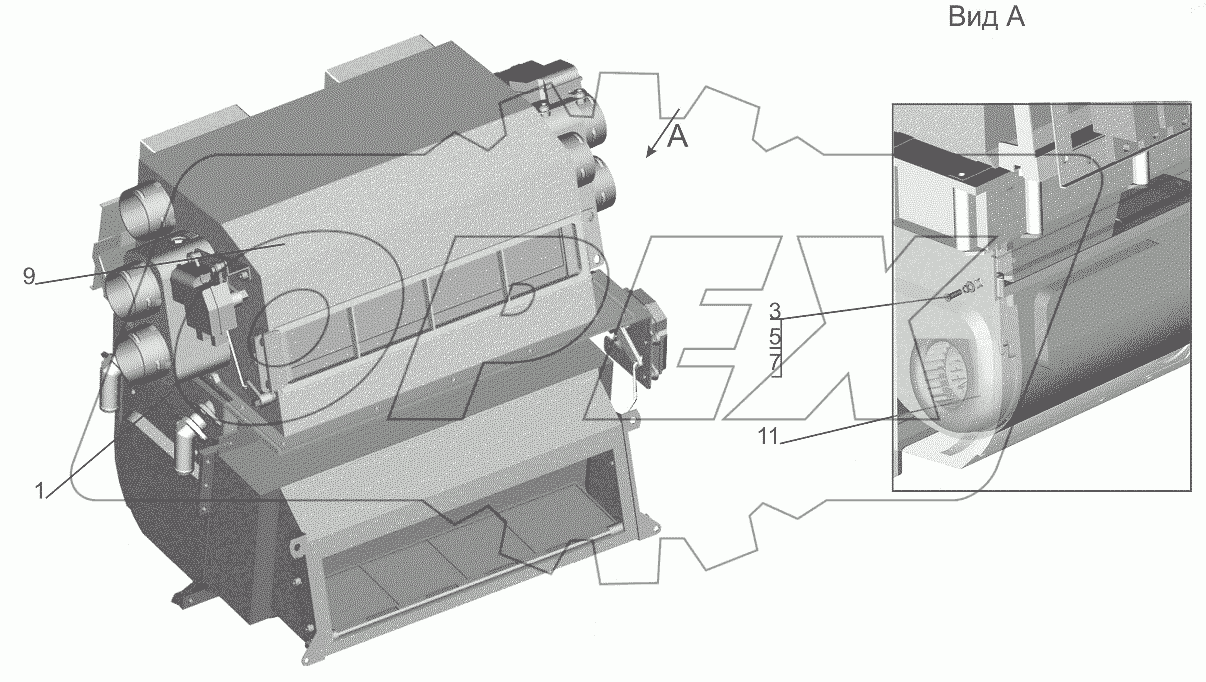  Отопитель 643008-8101010