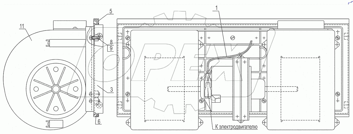  Блок вентиляторный 643008-8118010-020