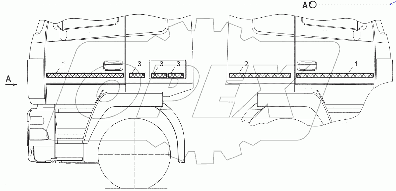  Установка светоотражающей маркировки 6430-8200002