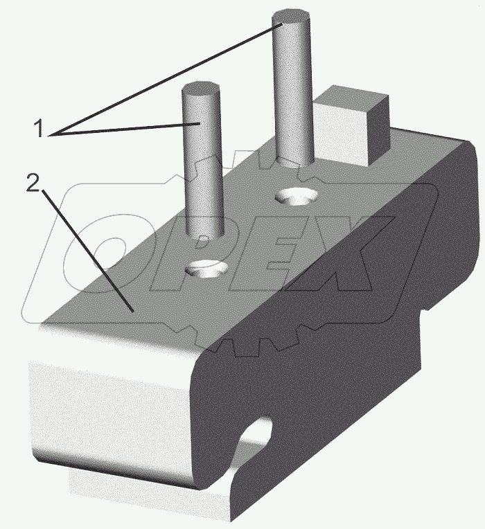  Подушка радиатора 544019-1302060