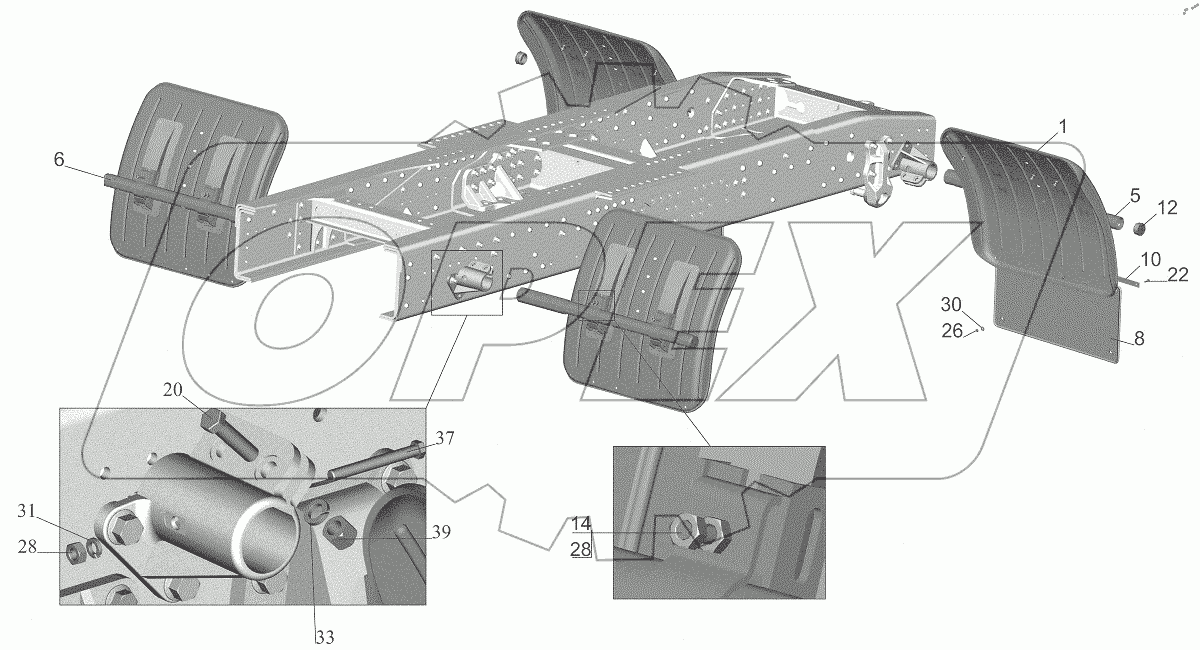  Установка крыльев 6430A8-8500048
