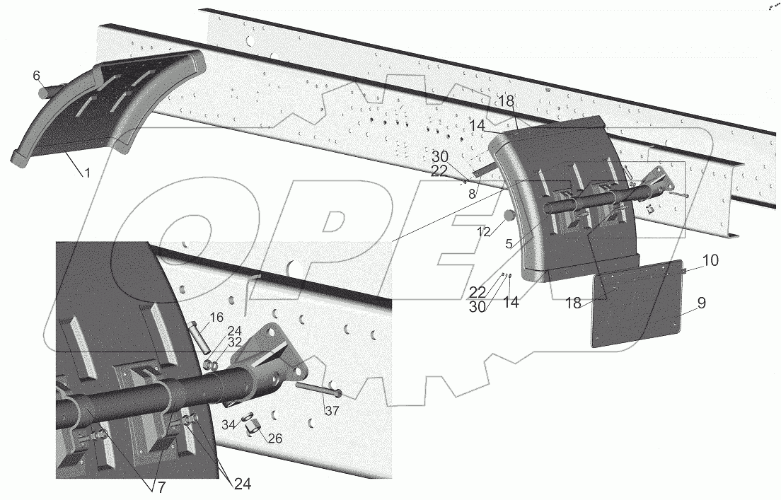 Установка крыльев 6430A8-8500048-040