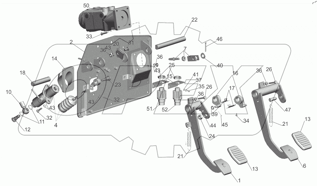  Блок управления сцеплением 544019-1602004