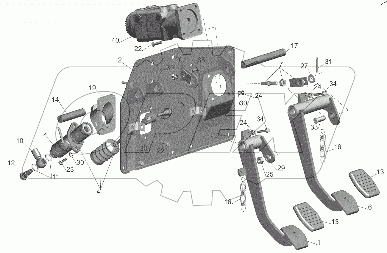  Блок управления сцеплением 555035-1602004-010