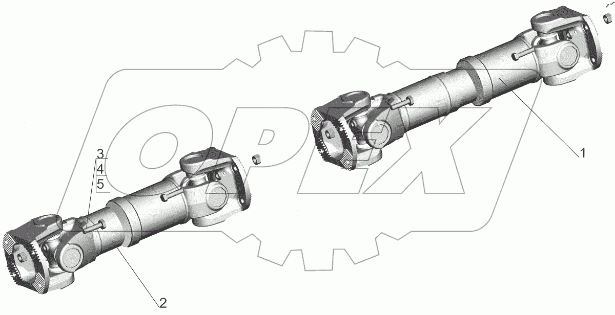  Установка карданных валов 650119-2200000