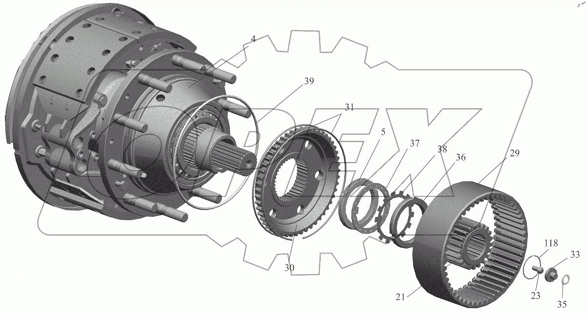  Мост задний 650119-2400012