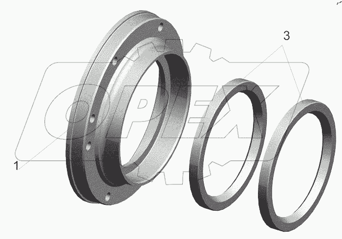  Крышка с манжетами